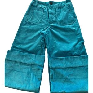 Maeve Teal Cropped Pants
